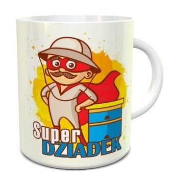 Prezent pszczelarza KUBEK SUPER DZIADEK pszczelarz