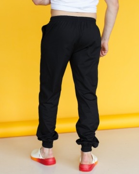 Мужские медицинские брюки-джоггеры черного цвета