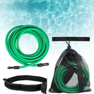 Pas do pływania, Guma pływacka oporowa, zestaw do treningu pływackiego,