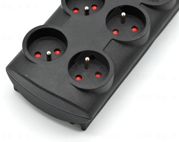 РАЗЪЕМ С ЗАЩИТОЙ, 10 РОЗЕТОК, ЭЛЕКТРИЧЕСКИЙ УДЛИНИТЕЛЬ, 2 м.