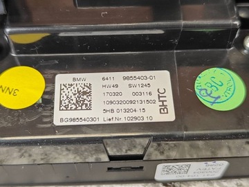 BMW F44 G42 G20 G21 G22 G23 G26 Z4 G29 PANEL VENTILACE KLIMATIZACE 9855403