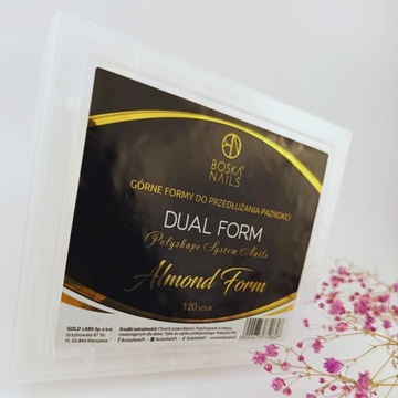 BOSKA Nails Dual Form Верхние формы для миндалевидного наращивания 120 шт. SEOL