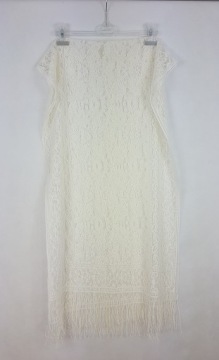 191 Красивый КРУЖЕВНОЙ ШАРФ, кружево ЭКРУ