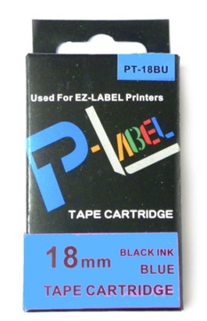 Taśma do Casio PT-18BU zamiennik XR-18BU 18mm czar