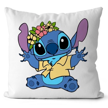 PODUSZKA STICH LILO I STICH PREZENT DLA DZIECKA JASIEK 40X40 CM MIKROFIBRA