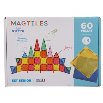 Magtiles 60 магнитных строительных блоков