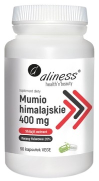 Aliness Mumio himalajskie ( Shilajit extract ) 400mg Cykl miesiączkowy