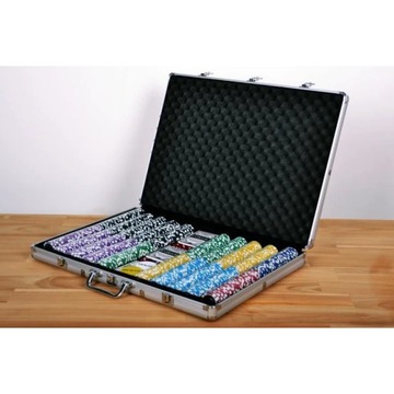 Покерный набор ULTIMATE, чемодан, 1000 фишек