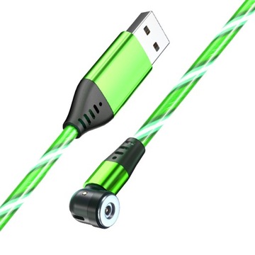 2M ŚWIECĄCY Kabel Magnet. 540st Sam Kabel 4 KOLORY