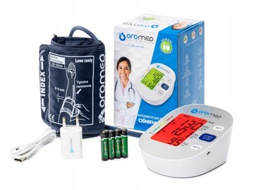 CIŚNIENIOMIERZ ELEKTORNICZNY NARAMIENNY OROMED BP2+ZASILACZ MANKIET BATERIE