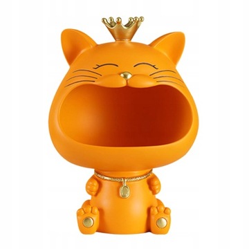 Key Bowl Resin Cat Figurine Sculpture