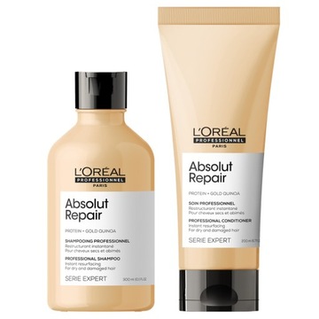 Loreal Absolut Repair zestaw szampon i odżywka do włosów zniszczonych