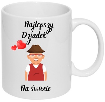 KUBEK NA DZIEŃ BABCI i DZIADKA, BABCIA, DZIADEK