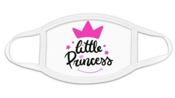 MASKA RÓŻOWA UŚMIECH CUTE PRINCESS BAWEŁNIANA PL