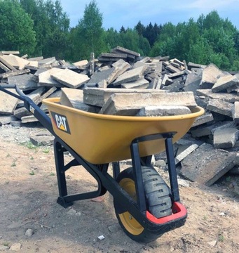 TACZKA BUDOWLANA OGRODOWA 500 kg CARTERPILLAR Stal Hartowana Transportowa