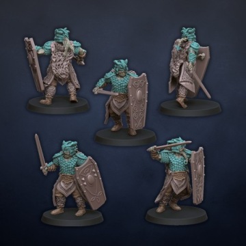 Huskarls - x5 - DL Miniatures - Druk3D - мини-счет