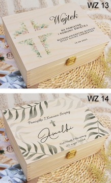 Деревянная КОРОБКА ПРИЧАСТИЕ подарочная РАСпечатать сувенир ИМЯ