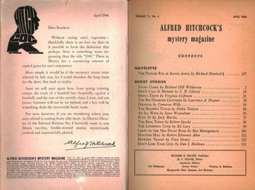 ALFRED HITCHCOCK'S MYSTERY MAGAZINE - OPRAWIONY ROCZNIK 1966 - 12 NUMERÓW