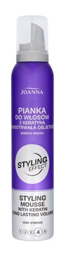 Joanna Styling Pianka do włosów z keratyną b.mocna