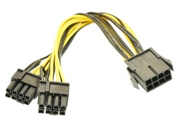 Разветвитель питания PCI-E 8PIN — 2x 6+2PIN Riser
