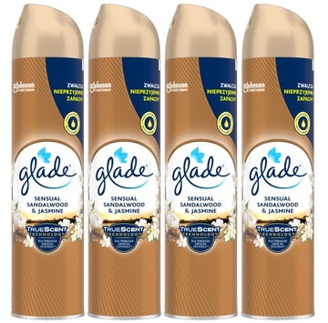 GLADE Drzewo Sandałowe i Jaśmin Odświeżacz Sensual Sandalwood 4x300ml