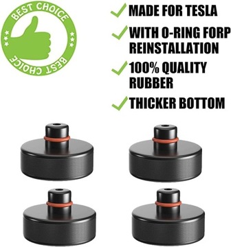 PODKŁADKI SAMOCHODOWE GUMOWE 4SZT TESLA S3XY UNIWERSALNE GUMOWE WYTRZYMAŁE