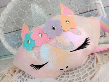 НАСТЕННАЯ СУМКА ЕДИНОРОГ, РОЗОВАЯ