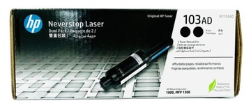 2x DWUPAK Toner HP 103A W1103AD Neverstop 1000a 1000w 1000n 1200n / a 1200w