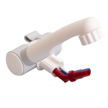 Смеситель Comet London с изливом для горячей и холодной воды 27 мм Белый