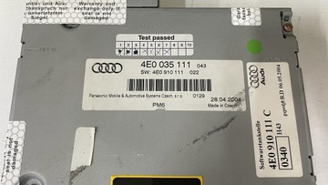 AUDI A6 C6 CD-ЧЕЙНДЖЕР 4E0035111