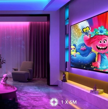 Светодиодная лента Bluetooth 5M RGB 5050 МОБИЛЬНОЕ ПРИЛОЖЕНИЕ