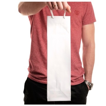 TORBA PAPIEROWA TORBY na wino BŁYSK 11x9x40 25szt
