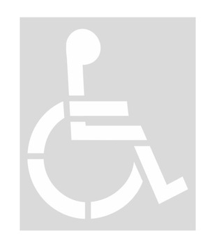 Трафарет для рисования инвалидов P-24 - MINI