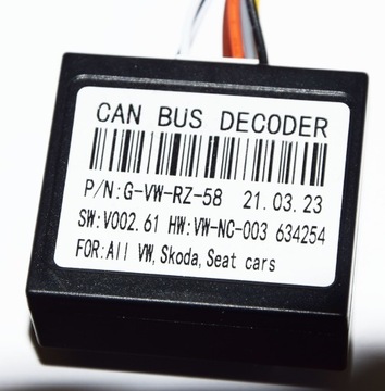 Модуль CAN BUS РАЗЪЕМ ISO ДЛЯ АВТОМОБИЛЕЙ VW SEAT SKODA GROUP