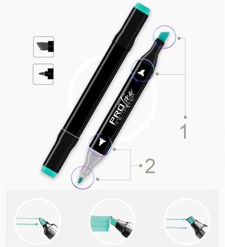 Спиртовые маркеры ULTRA PERMANENT 120 шт. Маркеры Маркеры Двусторонние маркеры