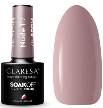 Claresa lakier hybrydowy Nude 117 5g