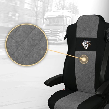 Mercedes Actros MP4, MP5 Grey Covers Seat