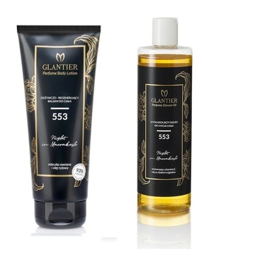 f4 GLANTIER nr 553 zestaw o wartości 74,00 balsam olejek