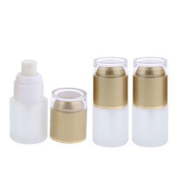 3 packs of 20 ml clear glass bottles with pump