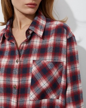 Women's Classic Oversize Plaid Shirts 100% Cotton