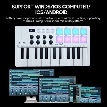 M-VAVE 25-клавишная MIDI-клавиатура управления