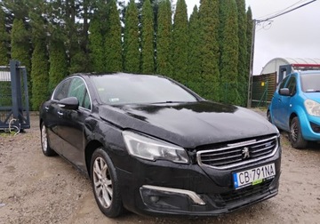 Peugeot 508 I 2015 Peugeot 508 2015r, 1.6 HDI - AUTOMAT. Lekko uszkodzony przod. Jezdzi. 1.6, zdjęcie 1