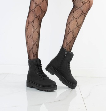 BOTKI GLANY CZARNE MATOWE 41