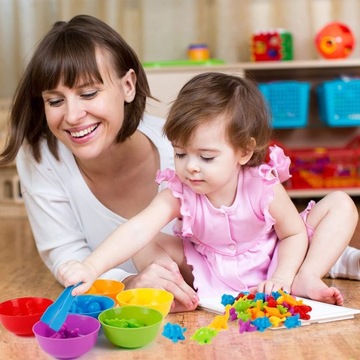 Классификация цветов математических игрушек динозавров