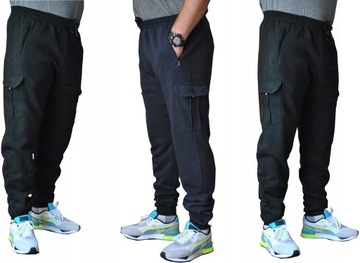 OCIEPLANE BOJÓWKI DRESOWE JOGGERY roz. XL CIEMNE