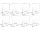8x PODPÓRKI KSIĄŻEK STOJAK Plexi 2mm Przezroczyste