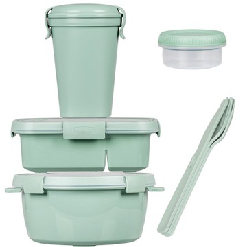 ZESTAW POJEMNIKI NA ŻYWNOŚĆ ORGANIZER EKO BUTELKA