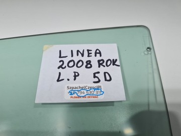 FIAT LINEA SKLO (OKNO) DVEŘE LEVÝ PŘEDNÍ 2008 ROK