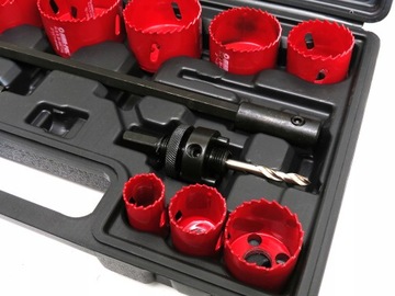 БИМЕТАЛЛИЧЕСКИЕ КОРОНОЧНЫЕ ПИЛЫ ДЛЯ МЕТАЛЛА И ДЕРЕВА НАБОР КОРОНОЧНЫХ ПИЛОВ 17 ШТ.