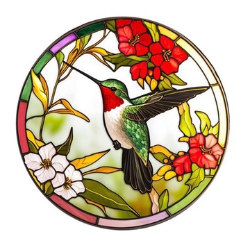 Наклейка на окно, украшение для окна, простая установка, ПВХ, стиль «Колибри А».